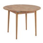 Hanah Home Mesa de Comedor Extensible en Pino Atlántico, 100x100 cm (extensible a 131 cm), Tablero de Melamina, Patas de Madera, Color Pino Atlántico